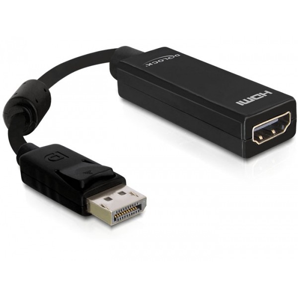 DeLOCK 61849 Videokabel-Adapter 0125 m DisplayPort HDMI Typ A (Standard) Schwarz