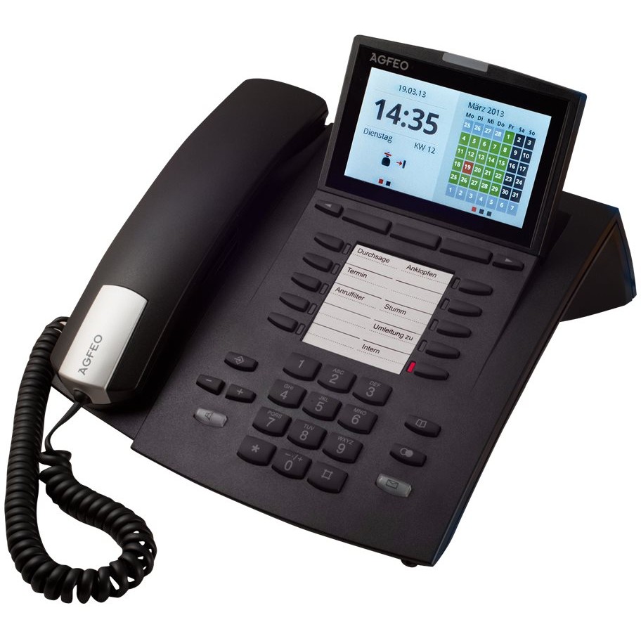 AGFEO ST 45IP - VoIP-Telefon Schwarz LAN 4.3" display RJ 45 10 Funktio - 2