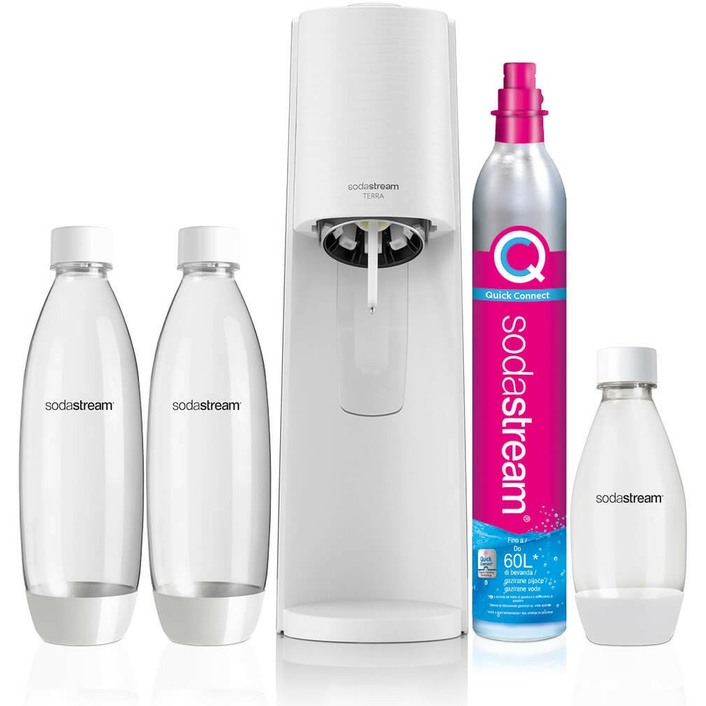 SodaStream Terra Weiß inkl. 3 Flaschen Haushaltskleingeräte