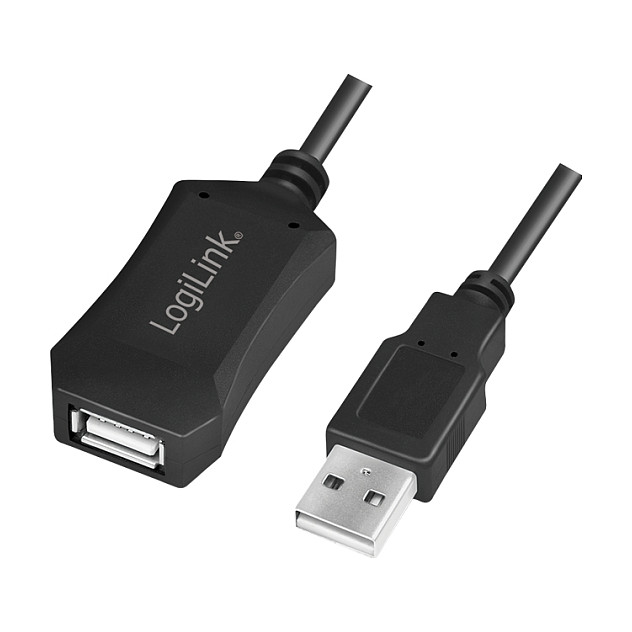 USB 2.0 A - A (Stecker - Buchse) Repeate 5m LogiLink USB