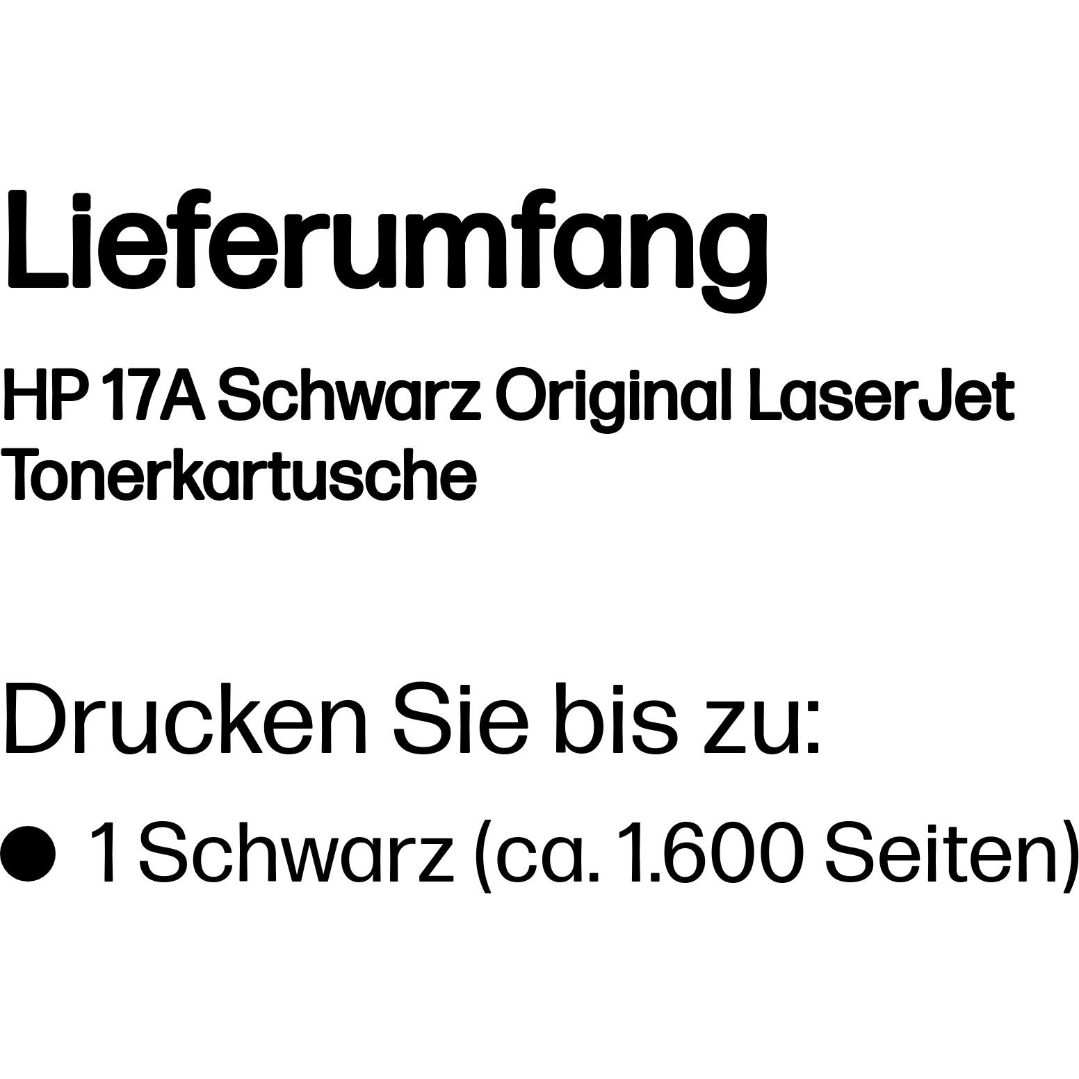 HP 17A Black Original LaserJet toner cartridge, HP CF217A (BILD3)