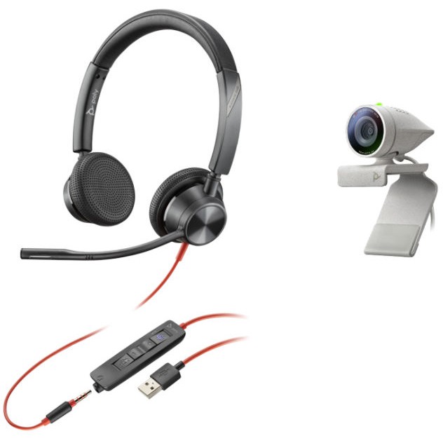 Poly Studio P5 USB HD Bundle mit Blackwire C3325 Webcams