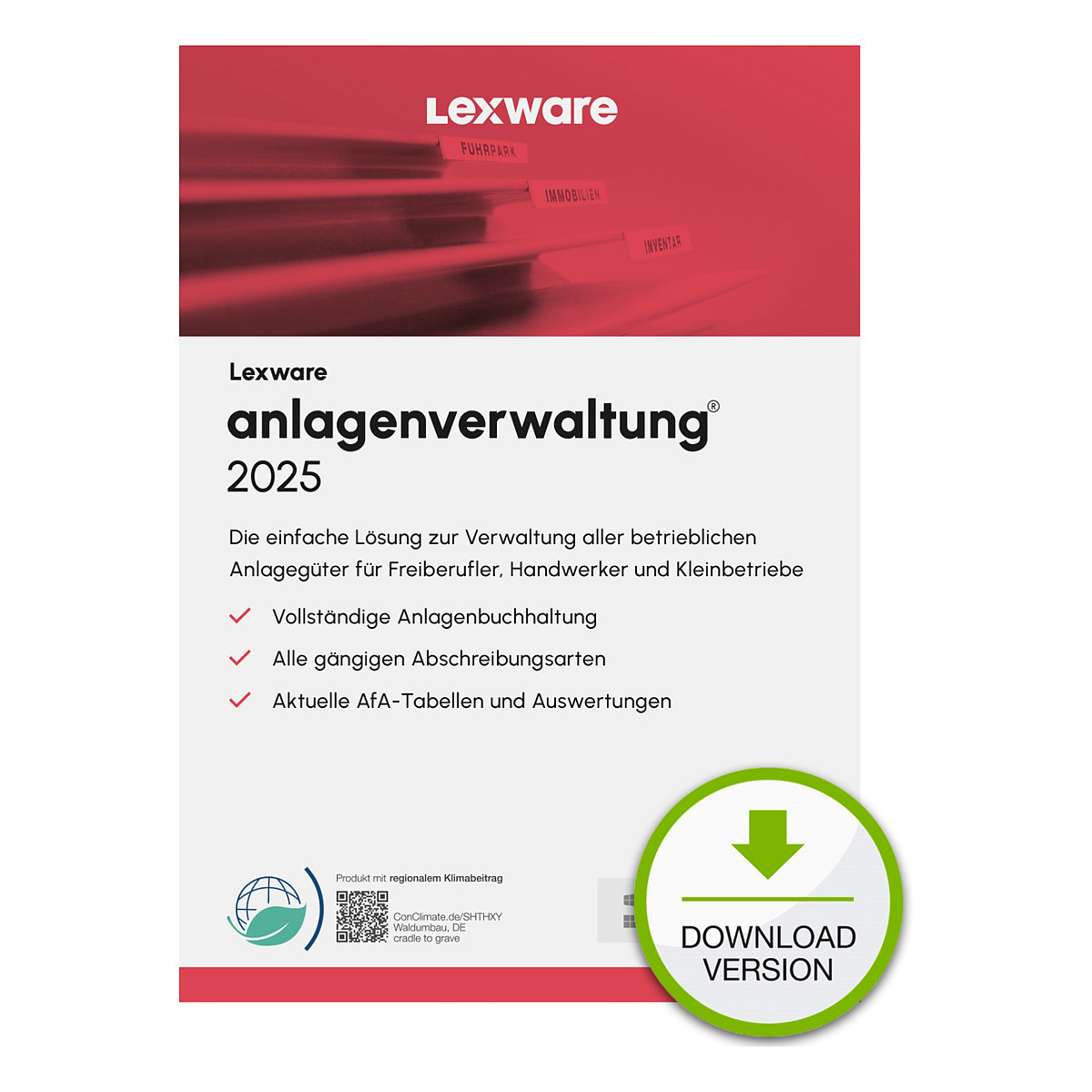 Lexware Anlagenverwaltung 2025 - 1 Device. 1 Year - ESD-DownloadESD