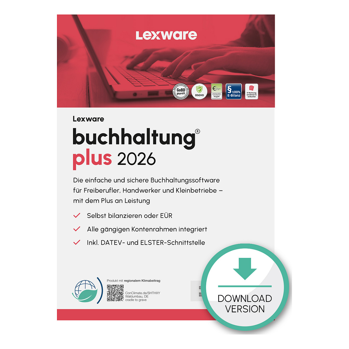 Lexware Buchhaltung Plus 2026 - 1 Device, ABO - ESD-Download