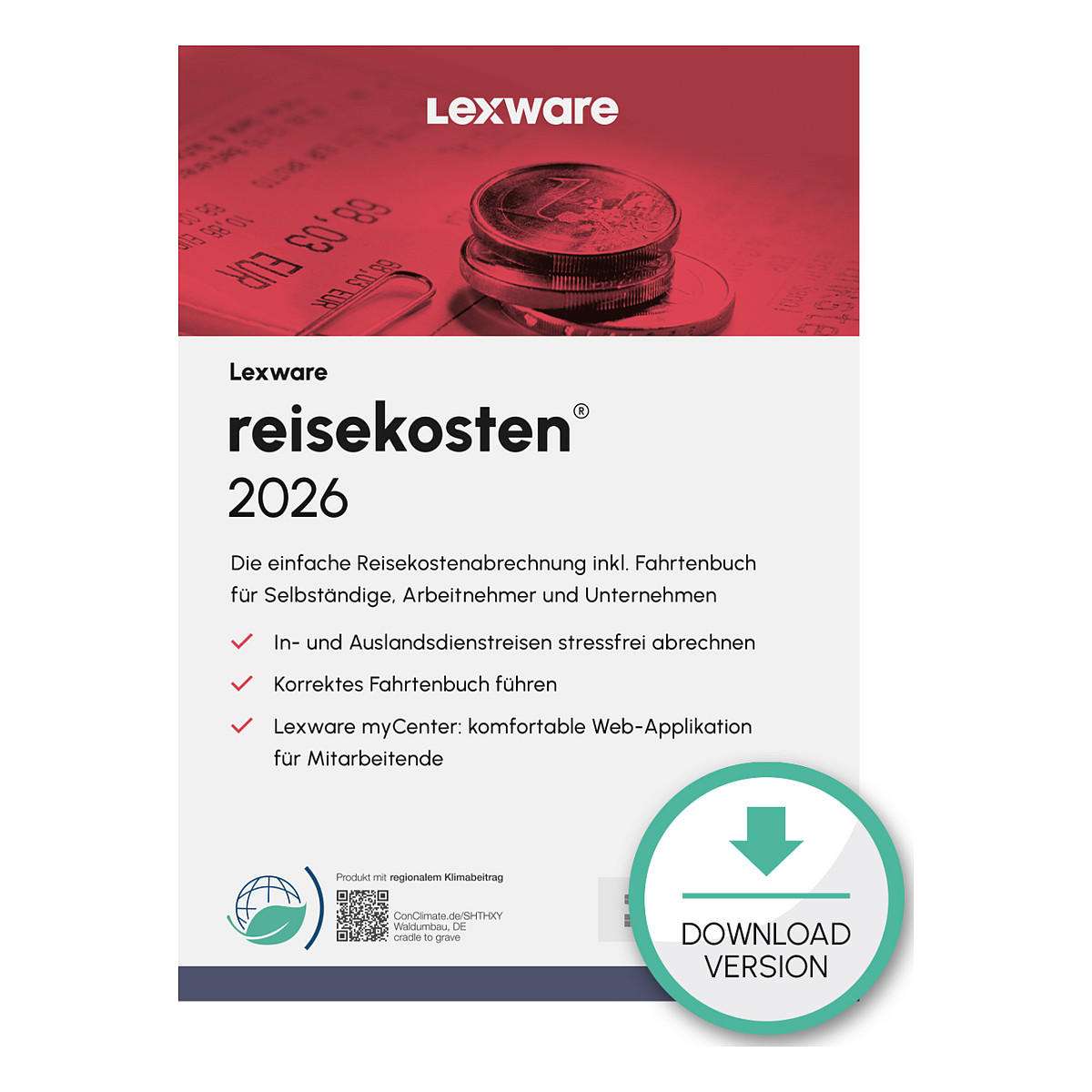 Lexware Reisekosten 2026 - 1 Device, 1 Year - ESD-Download