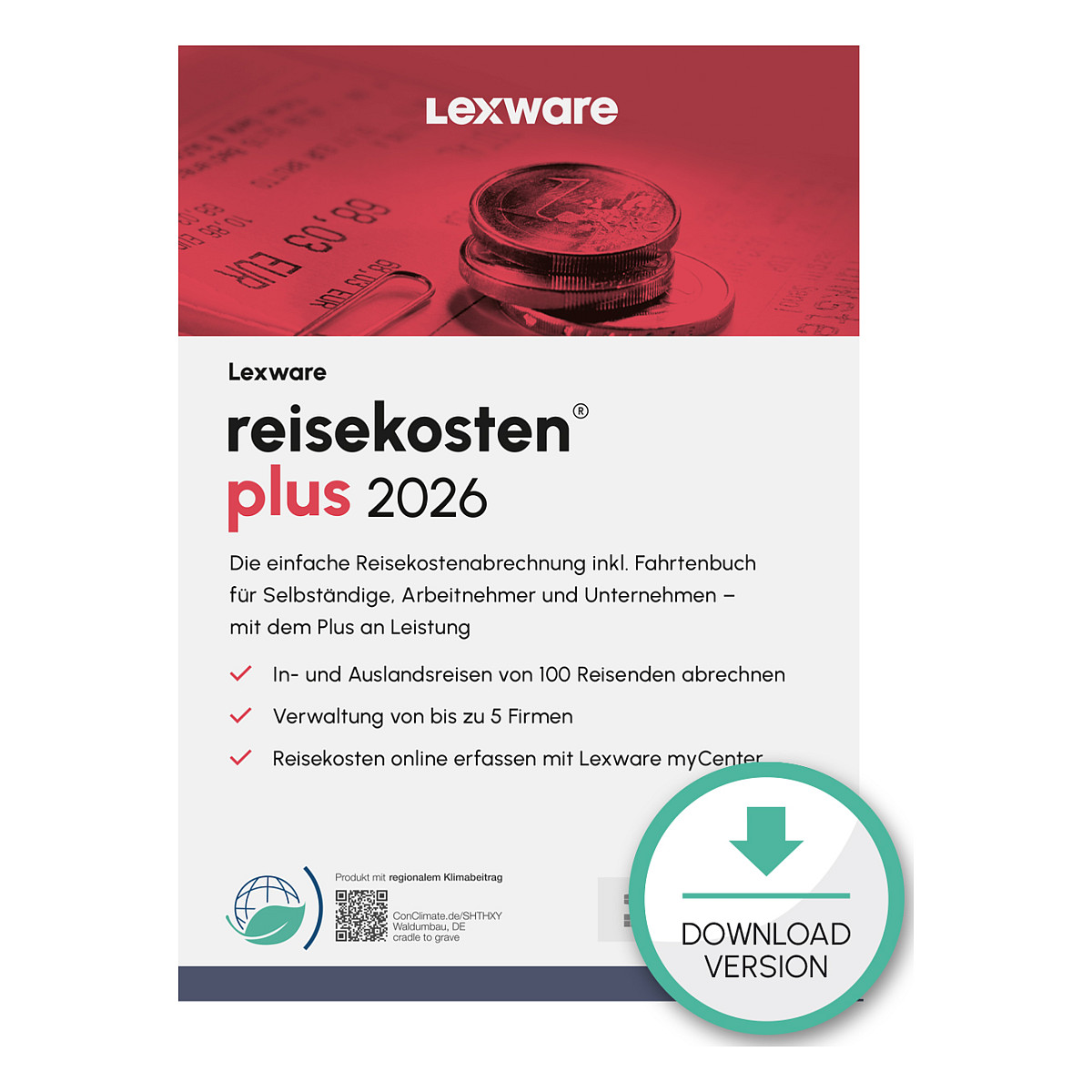 Lexware Reisekosten Plus 2026 - 1 Device, ABO - ESD-Download