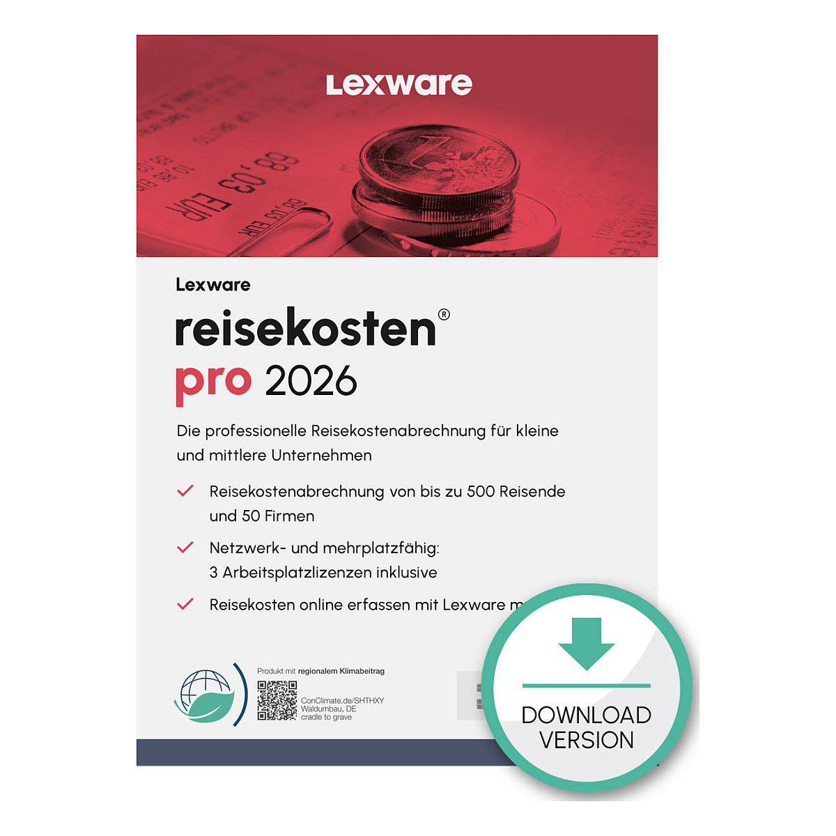 Lexware Reisekosten Pro 2026 - 1 Device, 1 Year - ESD-Download