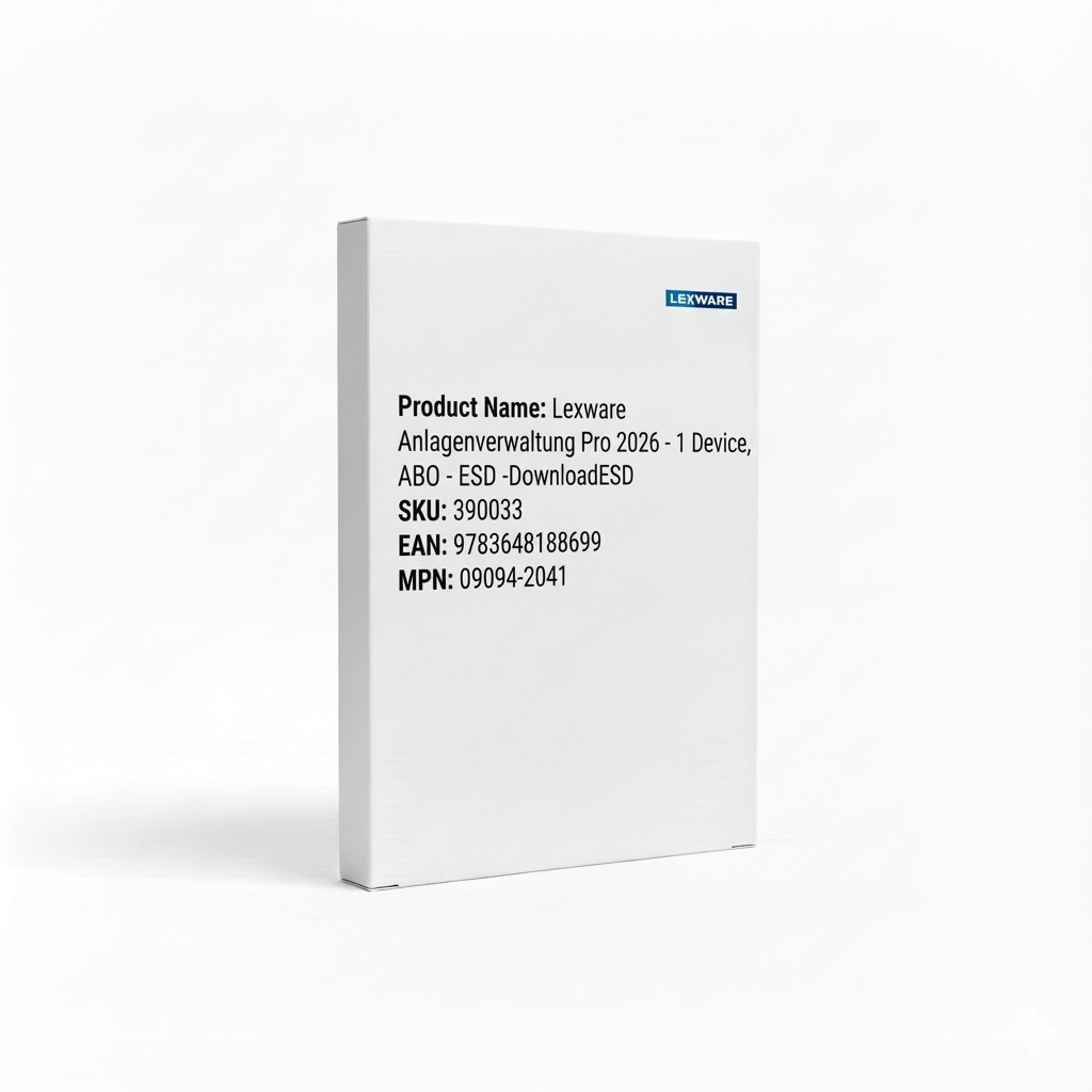 9783648188699 - Anlagenverwaltung Pro 2026 - 1 Device ABO - ESD -DownloadESD