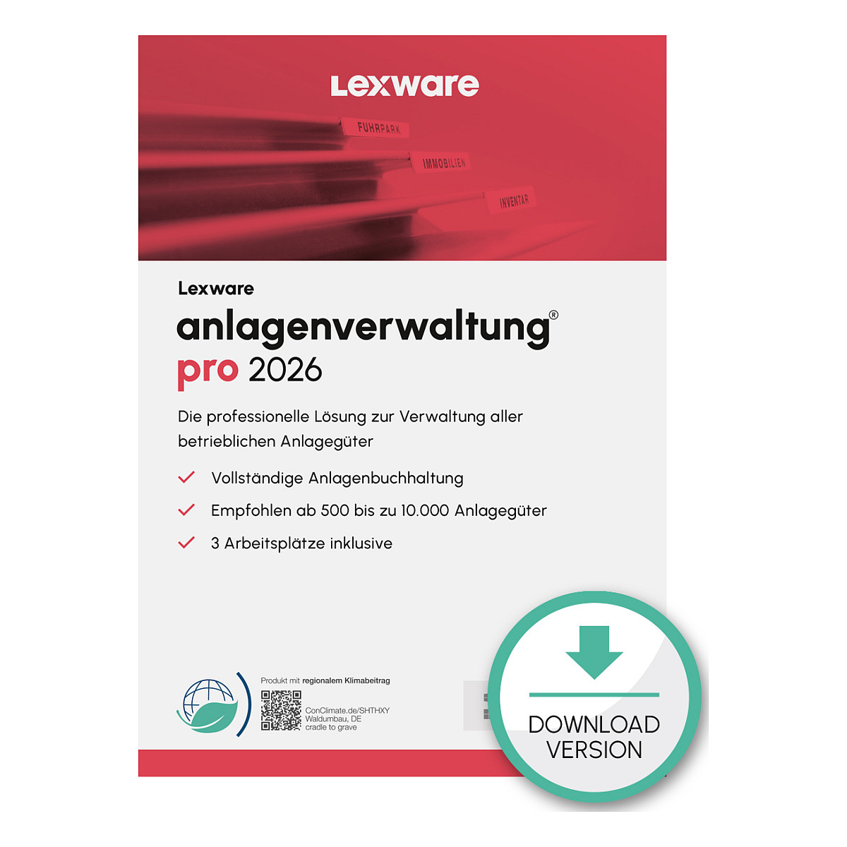 Lexware Anlagenverwaltung Pro 2026 - 1 Device, ABO - ESD -Download