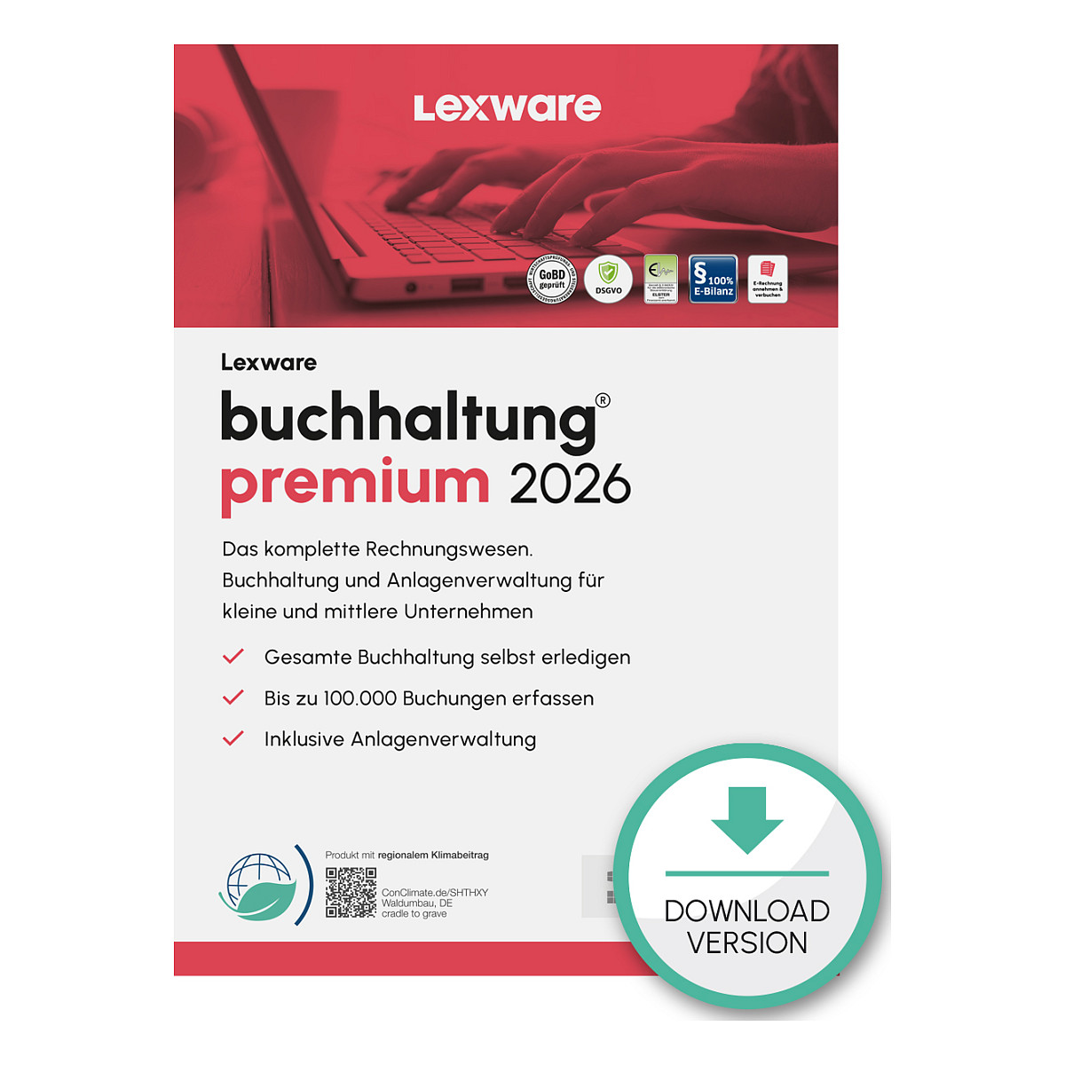 Lexware Buchhaltung Premium 2026 - 1 Device, 1 Year - ESD-Download