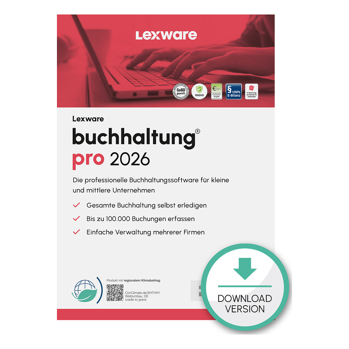 Lexware Buchhaltung Pro 2026 - 1 Device, 1 Year - ESD-Download