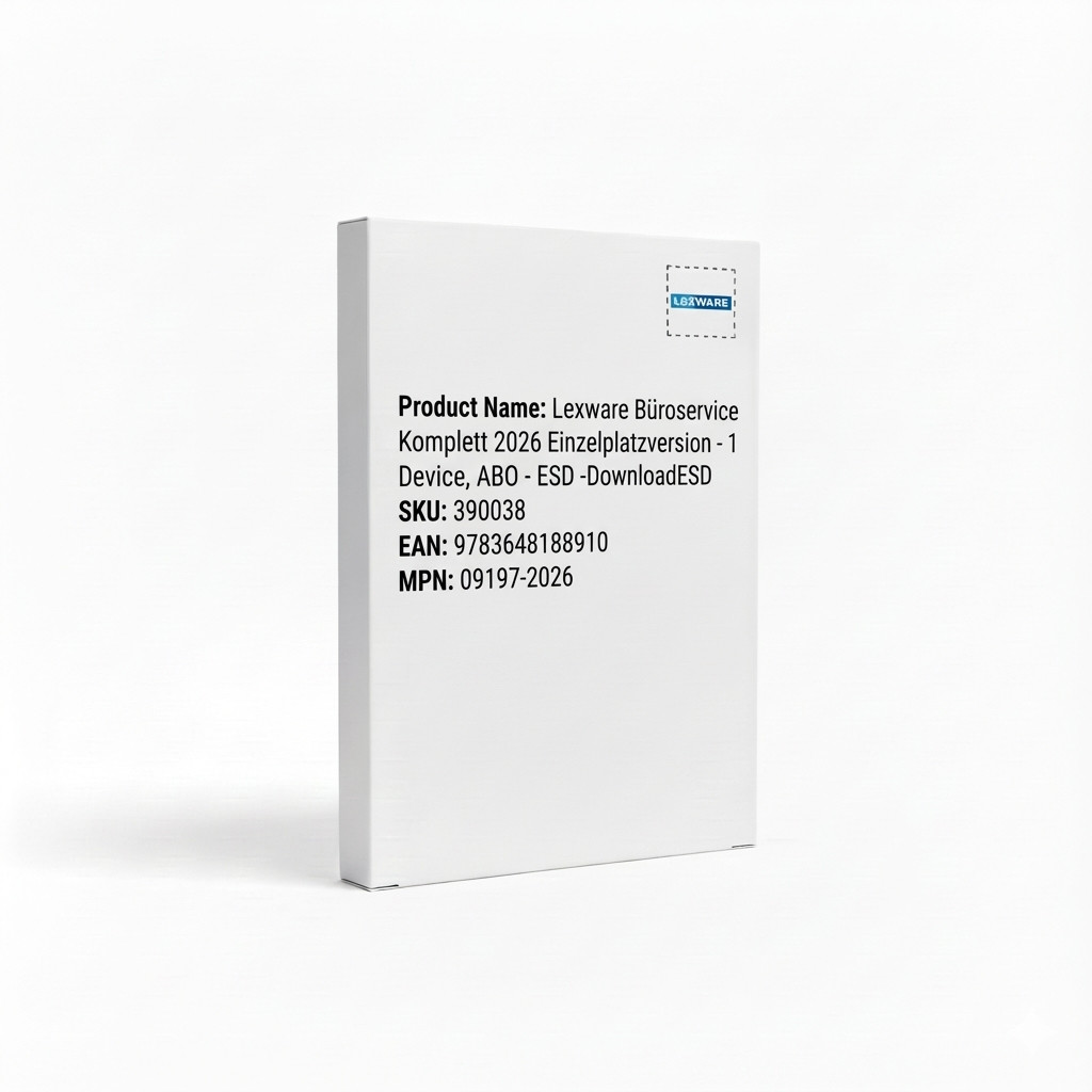 Lexware Büroservice Komplett 2026 Einzelplatzversion - 1 Device. ABO - ESD -DownloadESD