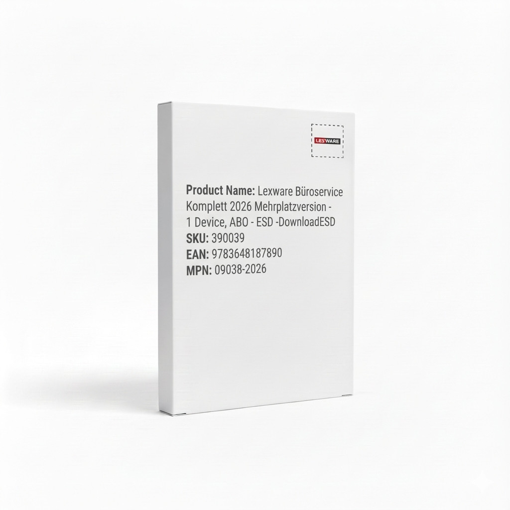 Lexware Büroservice Komplett 2026 Mehrplatzversion - 1 Device. ABO - ESD -DownloadESD