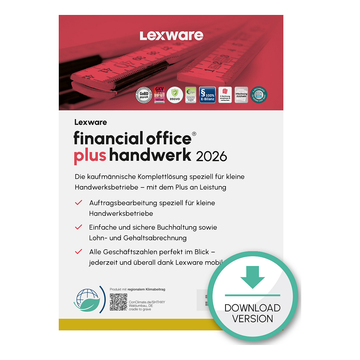 Lexware Financial Office Plus handwerk 2026 - 1 Device, 1 Year - ESD-Download