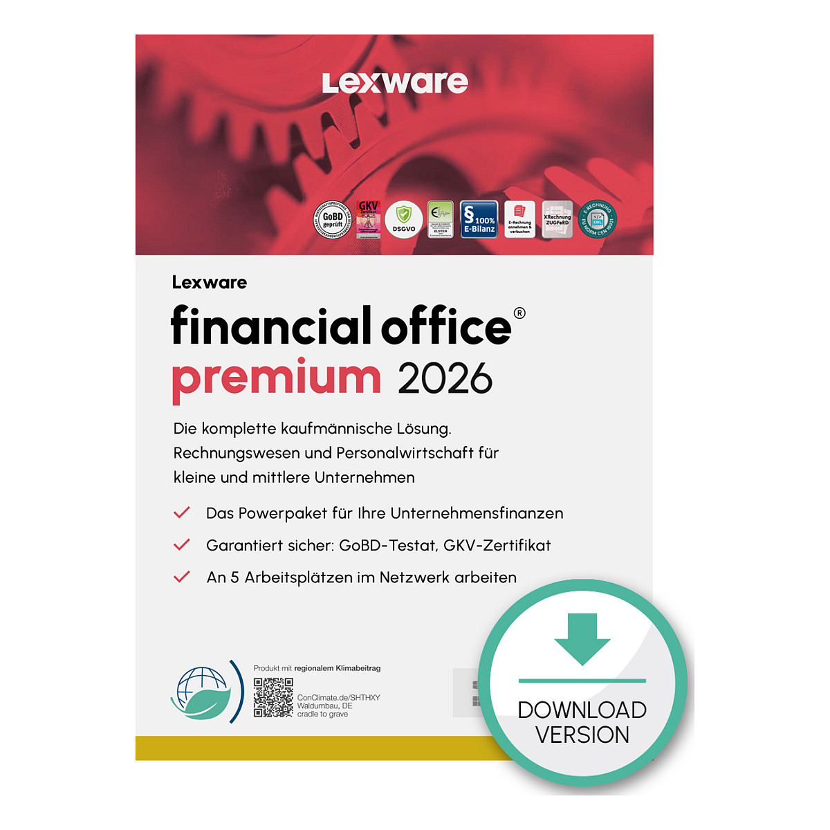 Lexware Financial Office Premium 2026 - 1 Device, 1 Year - ESD-Download