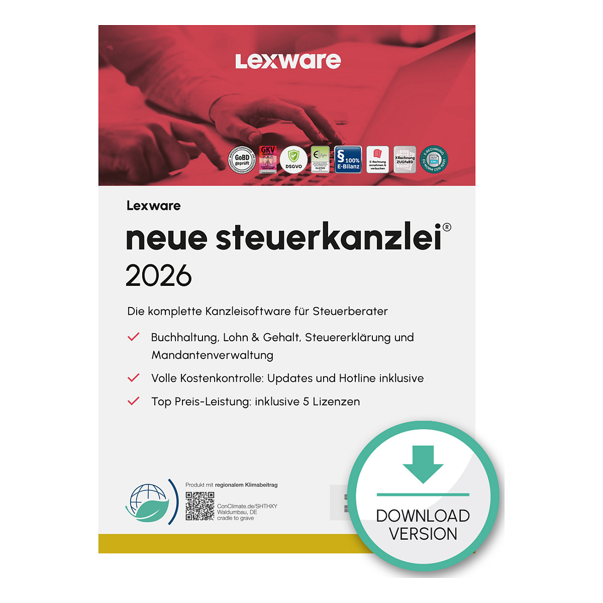 Lexware neue Steuerkanzlei 2026 Mehrplatzversion - 1 Device, ABO - ESD -Download
