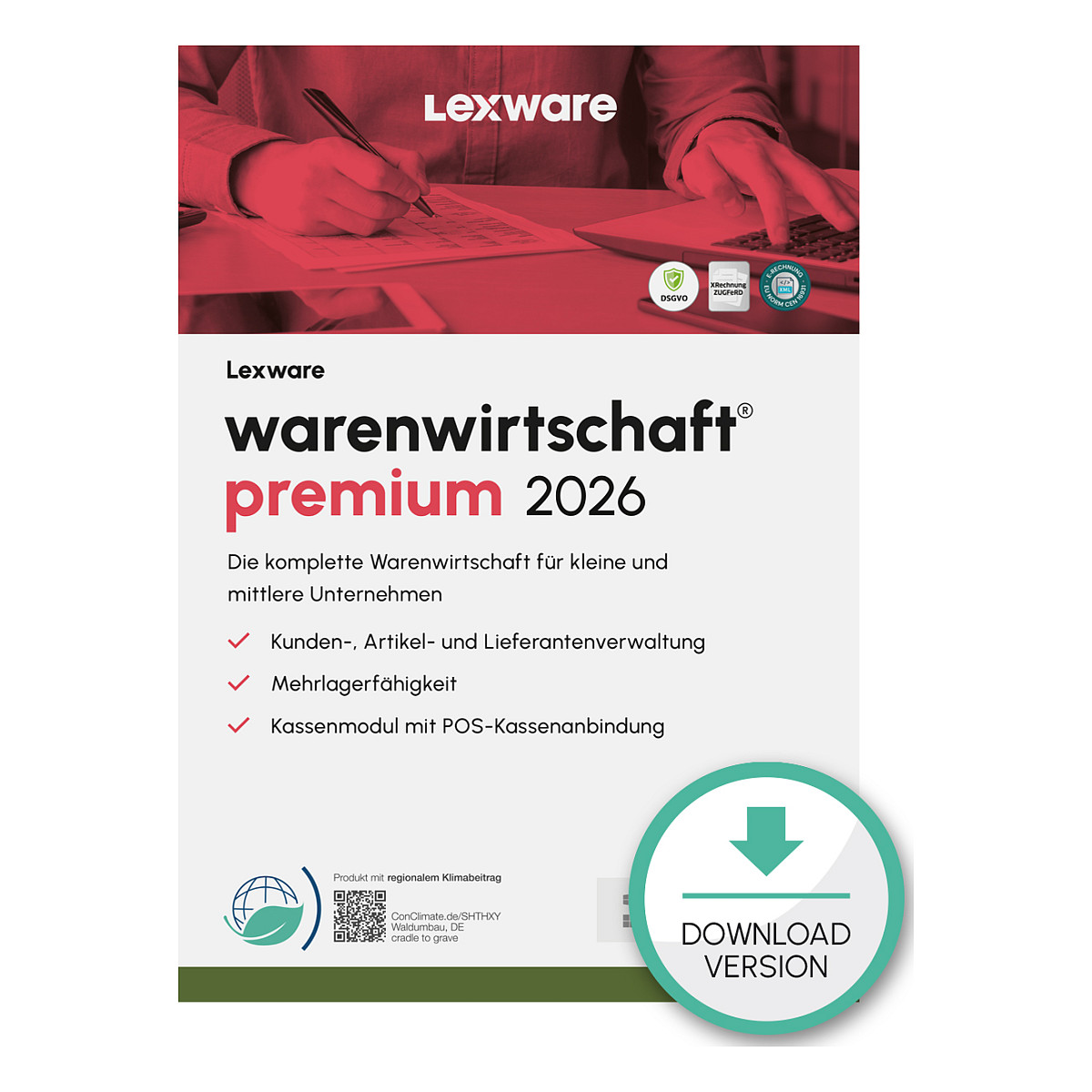 Lexware Warenwirtschaft Premium 2026 - 5 Devices, 1 Year - ESD-Download