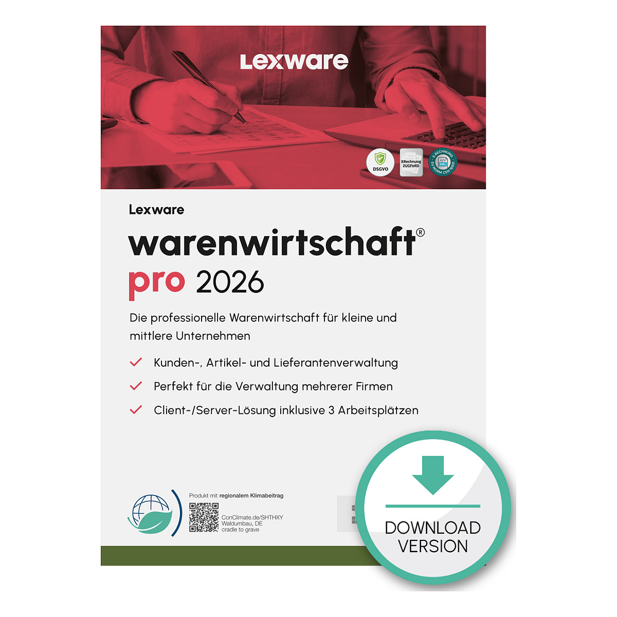 Lexware Warenwirtschaft Pro 2026 - 3 Devices, 1 Year - ESD-Download