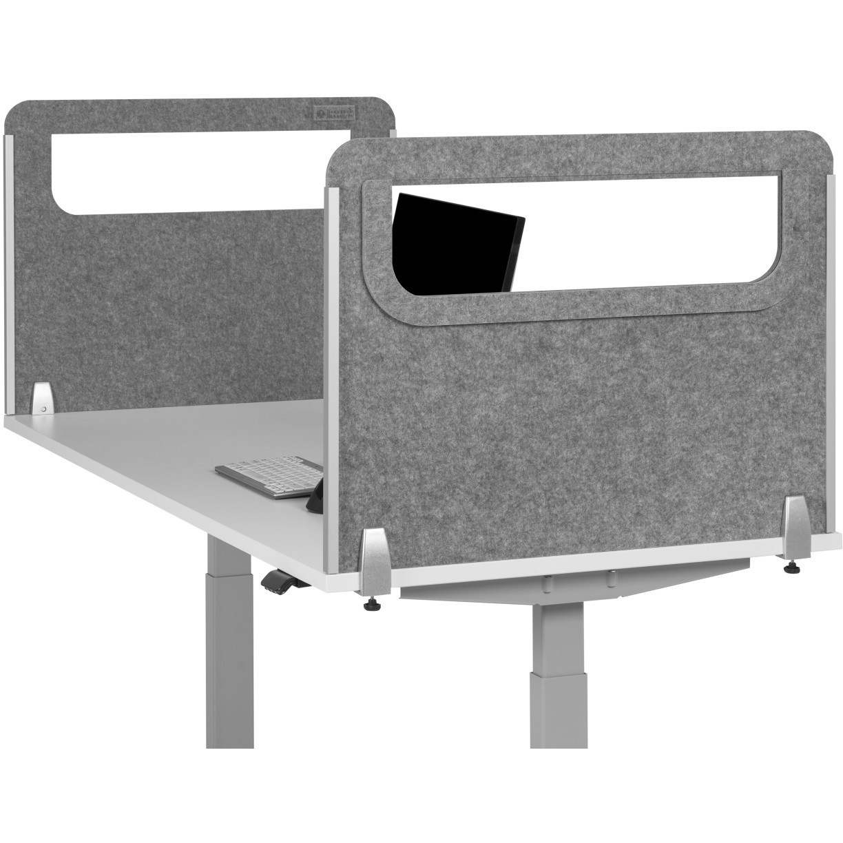 BakkerElkhuizen BE Safety Screen Schutzwand Seite H60D60 inkl. Acryl-Fenster Büro-Ausstattung
