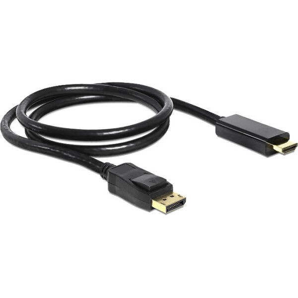 DisplayPort 1.2 > HDMI (ST-ST) 2m Adapterkabel 4K Schwarz - 77492-2
