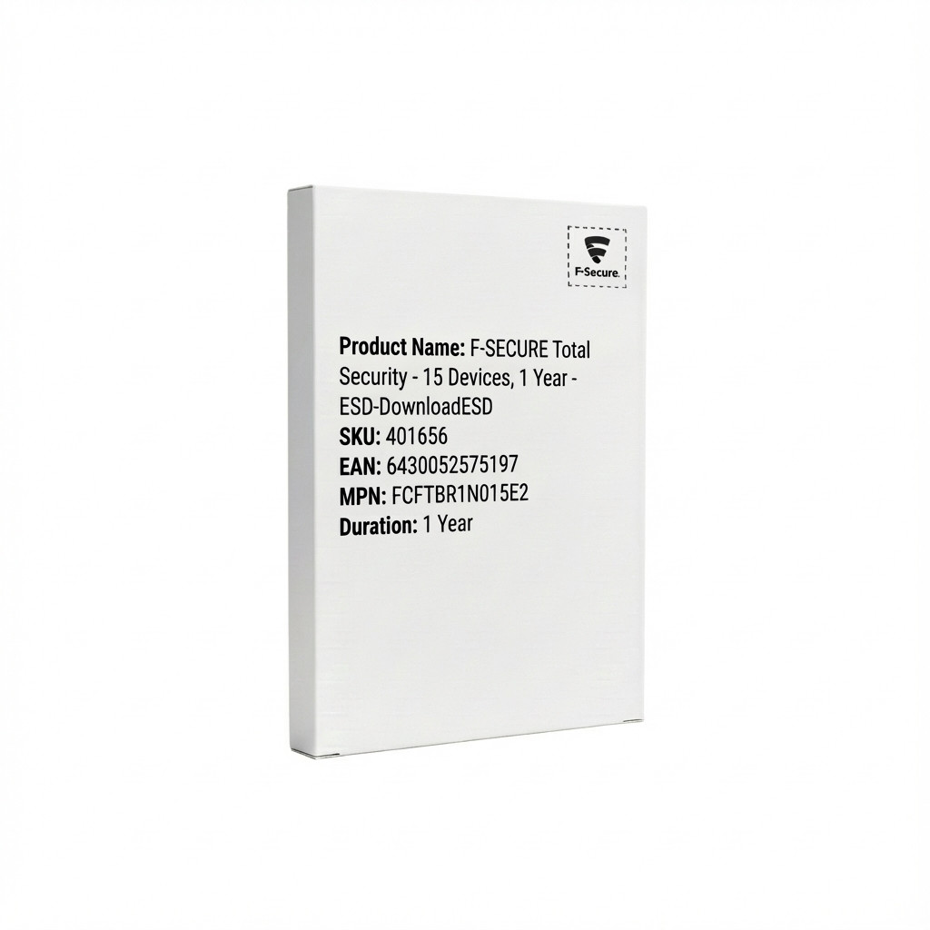 6430052575197 - F-SECURE Total Security - 15 Devices 1 Year - ESD-DownloadESD