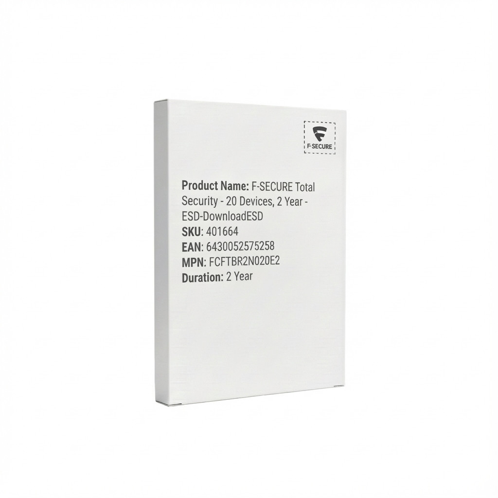 6430052575258 - F-SECURE Total Security - 20 Devices 2 Year - ESD-DownloadESD