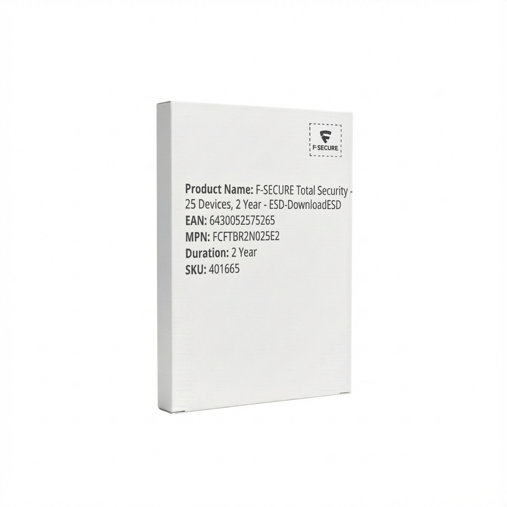 6430052575265 - F-SECURE Total Security - 25 Devices 2 Year - ESD-DownloadESD