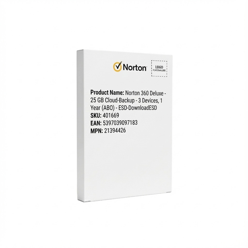 5397039097183 - Norton 360 Deluxe - 25 GB Cloud-Backup - 3 Devices 1 Year (ABO) - ESD-DownloadESD