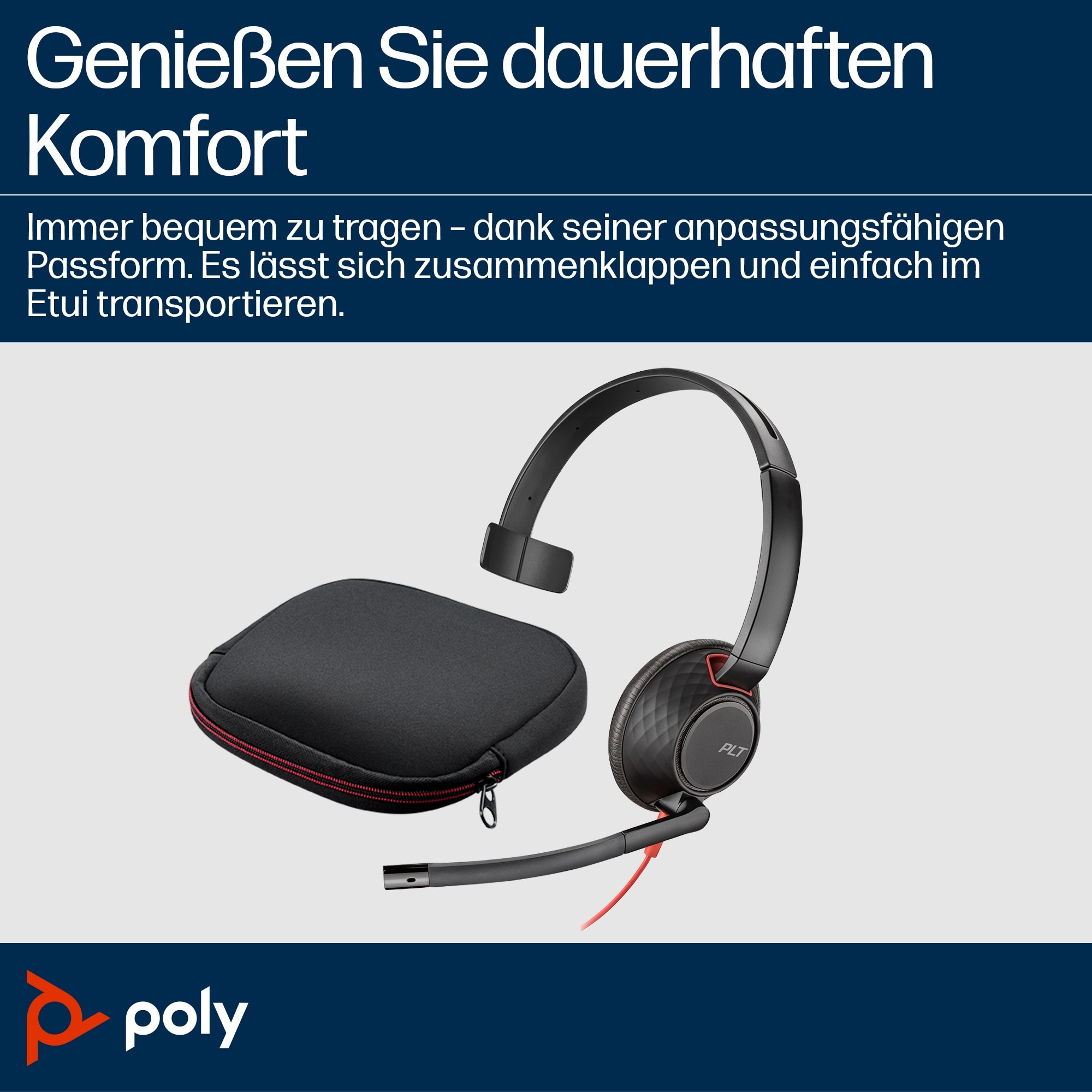 HP Poly Blackwire 5210 Monaural USB-C Headset