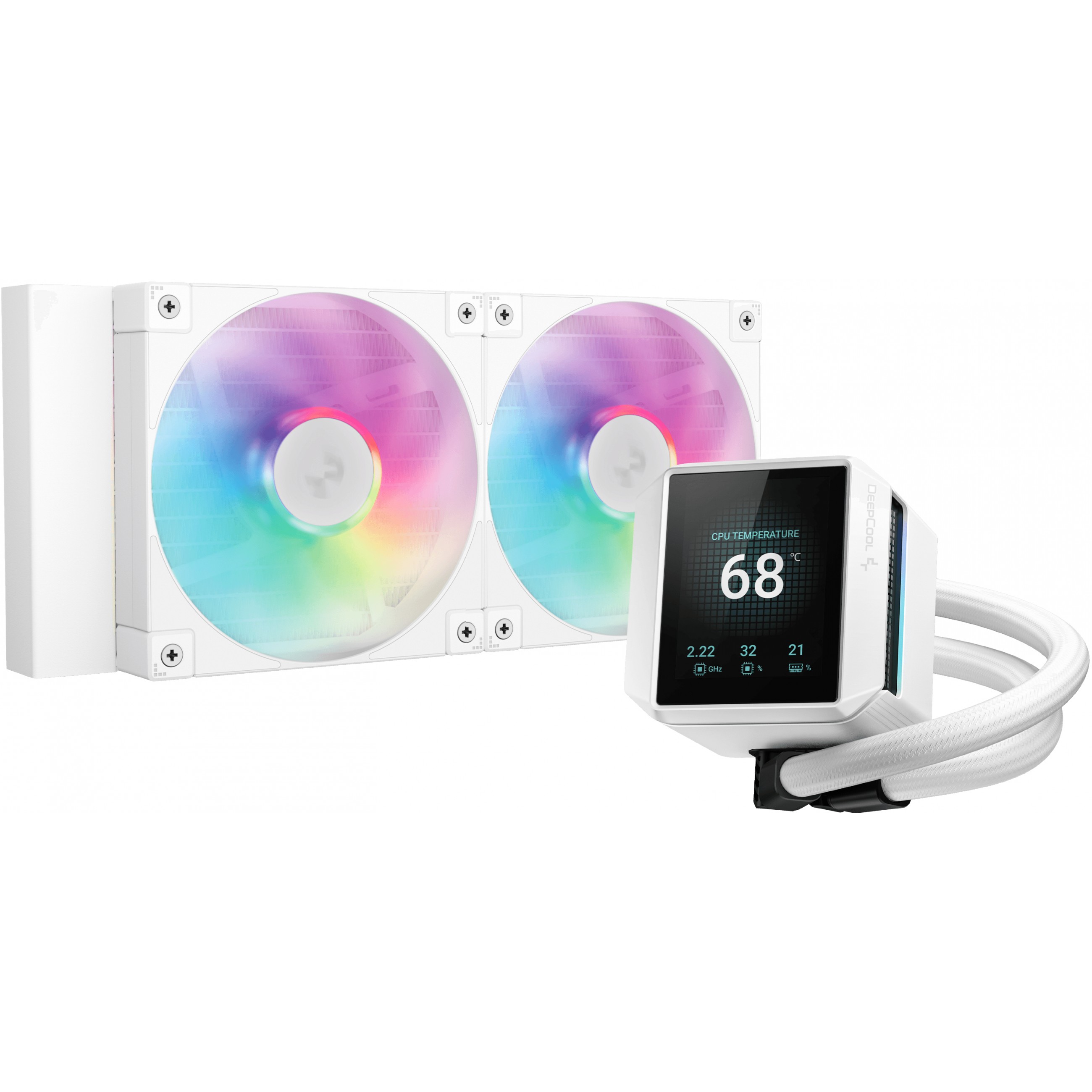 DeepCool Mystique 240 WH ARGB - R-LX240-WHDSNMCP-G-1