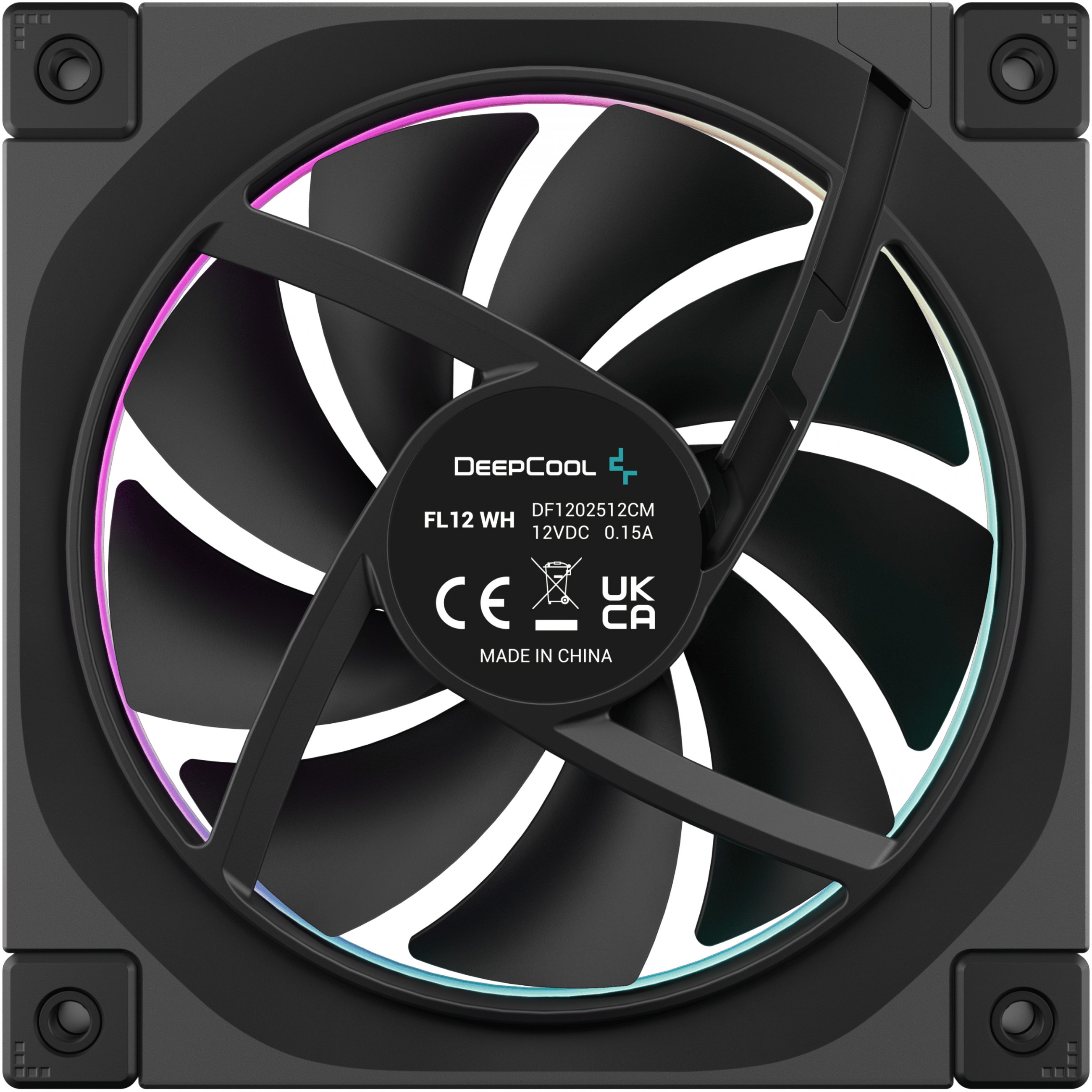 120mm DeepCool FL12, Deepcool R-FL12-BKAPN1-G  (BILD5)