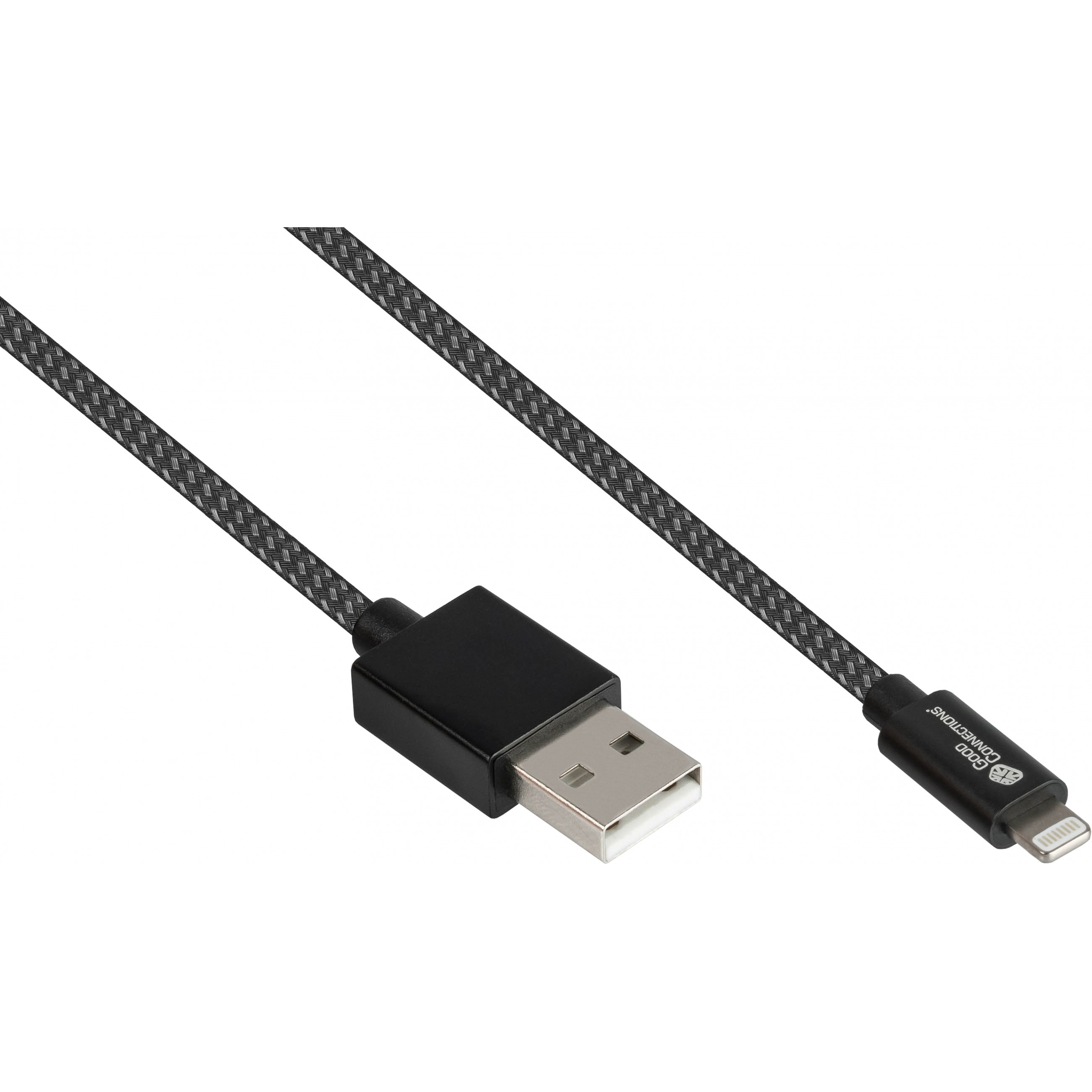 GoodConnections USB-A 2.0 > Lightning (ST-ST) 0.5m Ladekabel 12W - 2510-AL005S