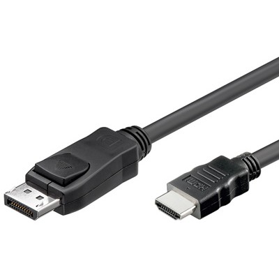 4014619300297 - 20m Displayport zu hdmi Anschlusskabel schwarz 24K vergoldet (dp-hdmi) - Good Connections