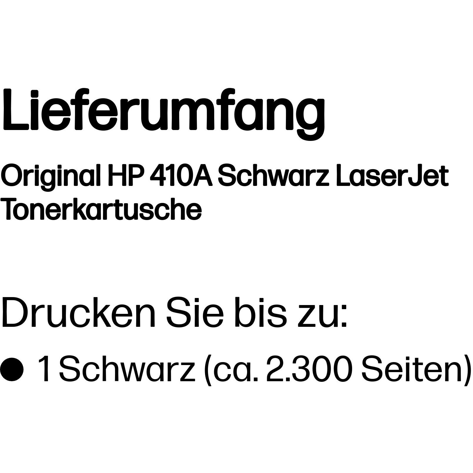 HP 410A Black Original LaserJet toner cartridge, HP CF410A (BILD3)