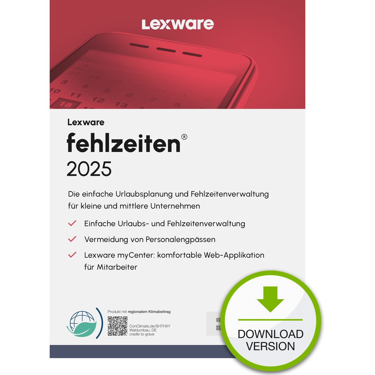 Lexware Fehlzeiten 2025 - 1 Device. ABO - ESD-DownloadESD - 08851-2038