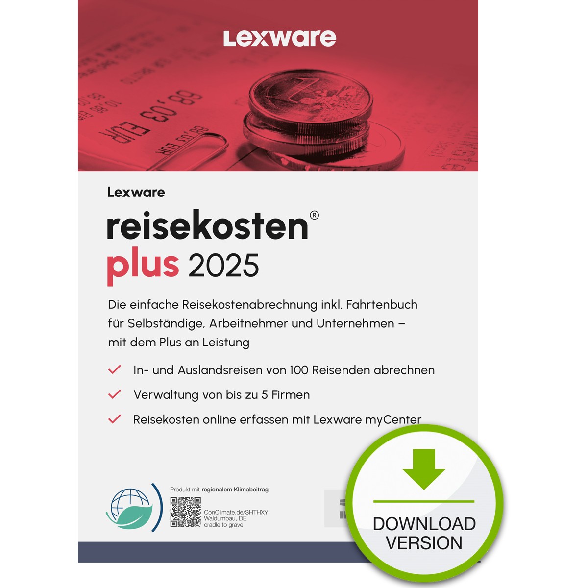 Lexware Reisekosten Plus 2025 - 1 Device. 1 Year - ESD-DownloadESD - 08836-2042