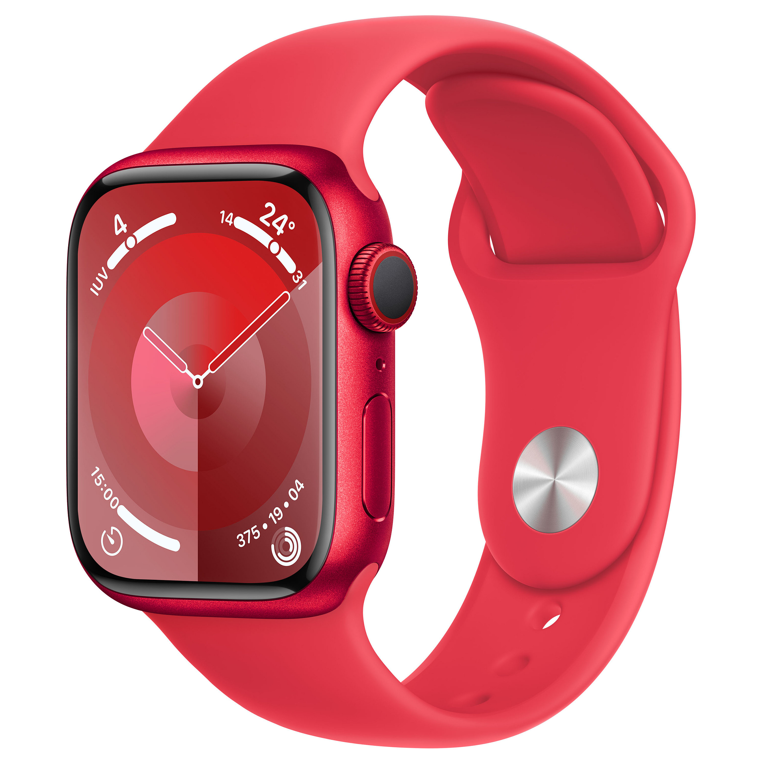 Apple Watch S9 Aluminium Cellular 41mm Rot (Sportarmband rot) M/L NEW
