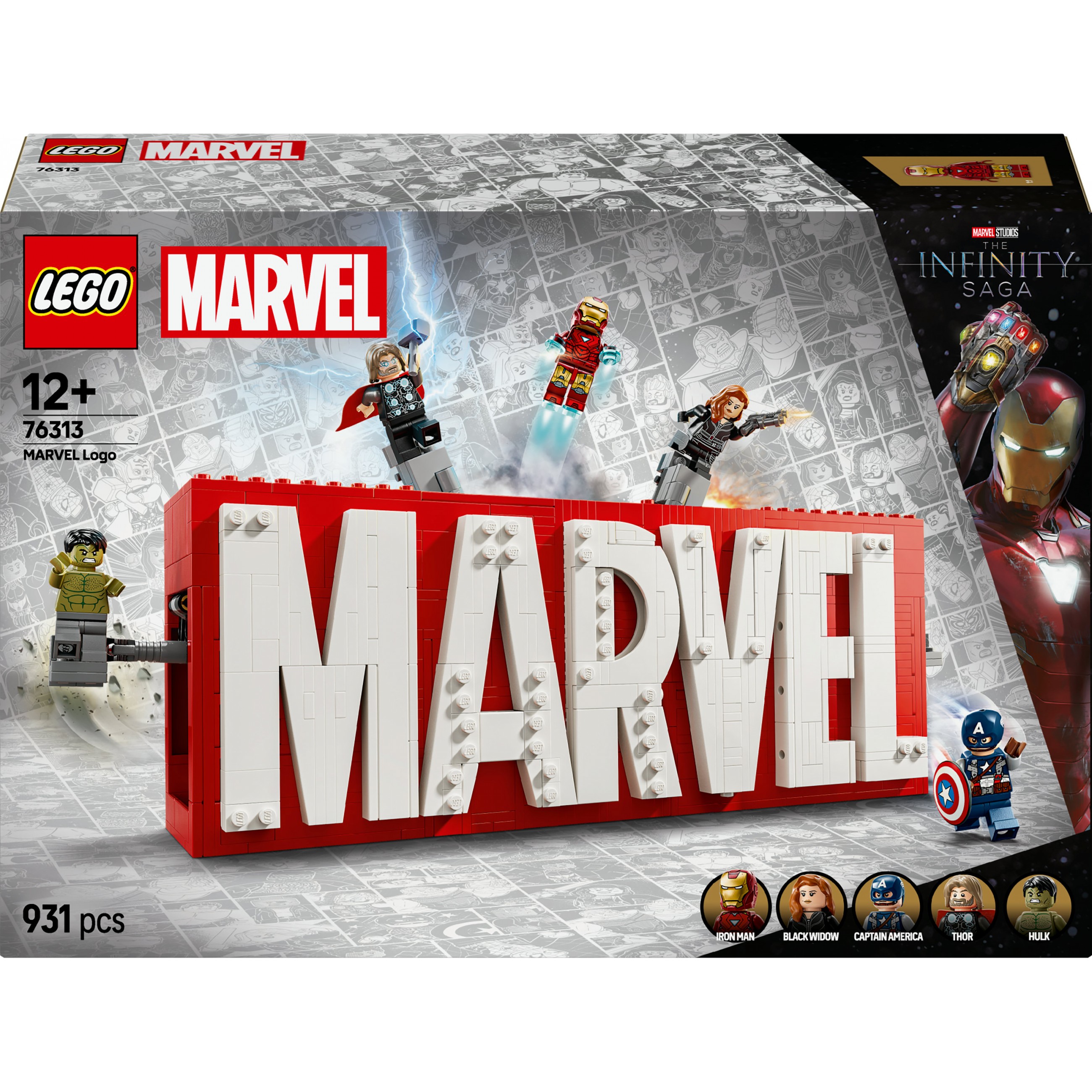 LEGO MARVEL Logo & Minifiguren - 76313