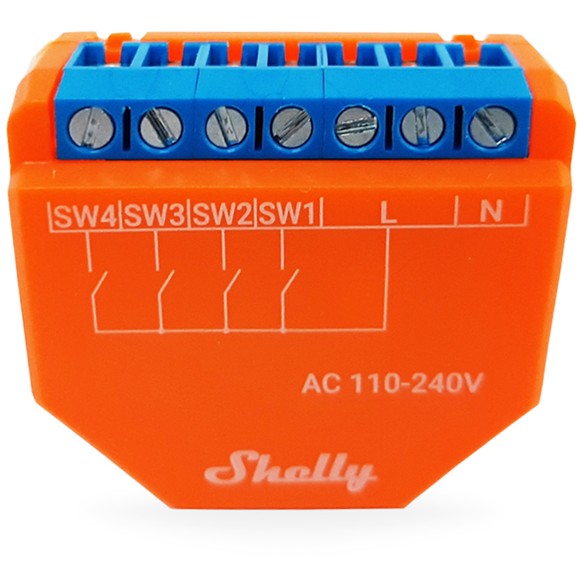 Shelly Shelly_Plus_i4, Smart Home Relais, Shelly Plus i4  (BILD3)