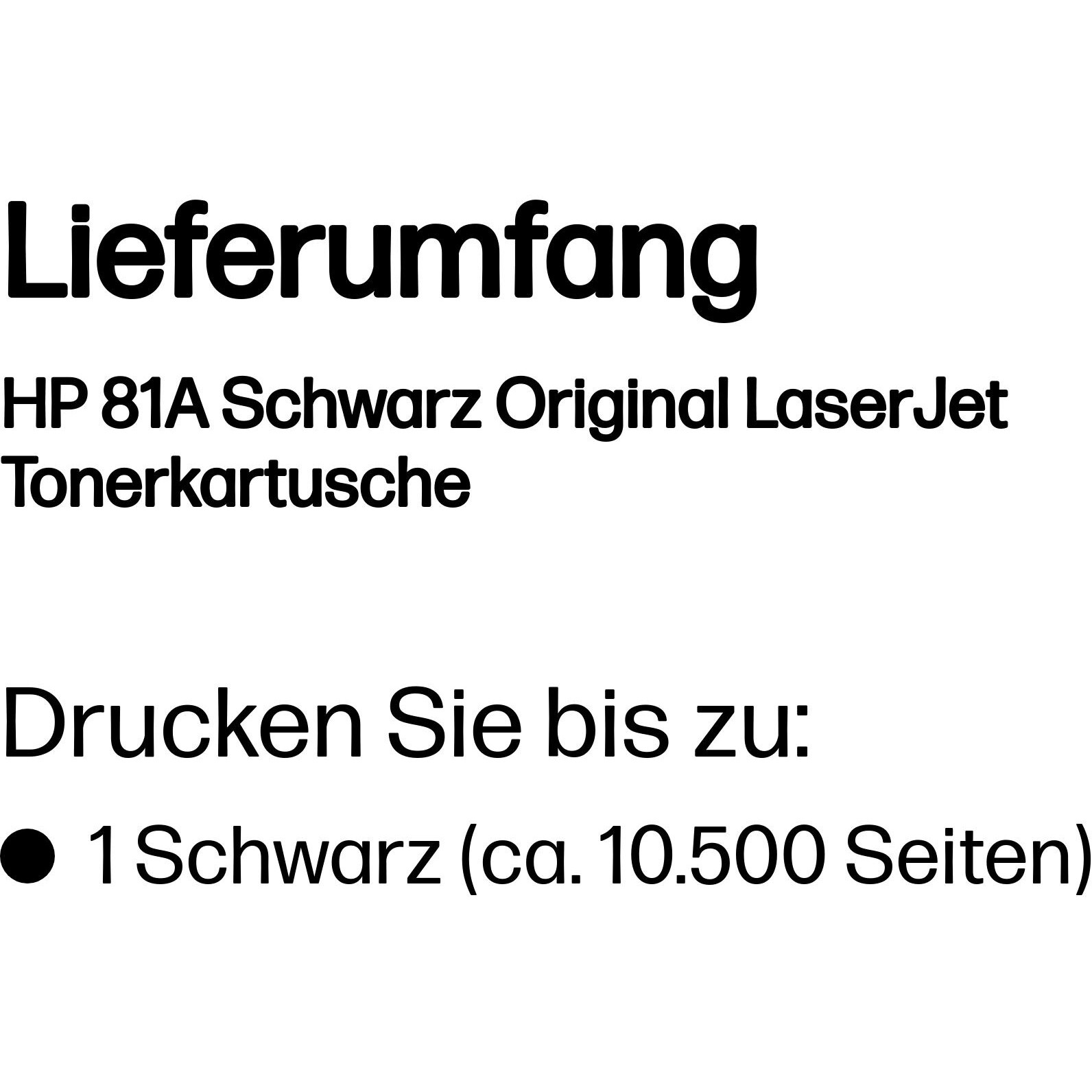 HP 81A Black Original LaserJet toner cartridge, HP CF281A (BILD3)