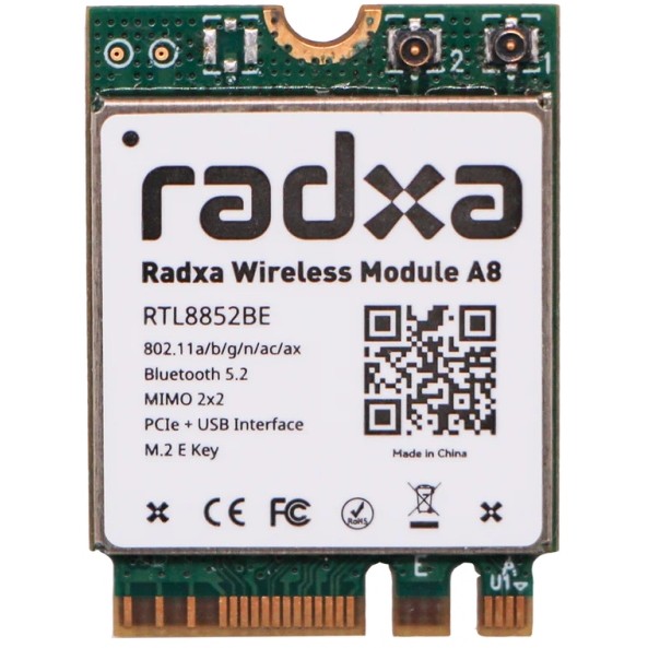 ALLNET Radxa zbh. M.2 WiFi 6 and BT5.2 Wireless Module A8