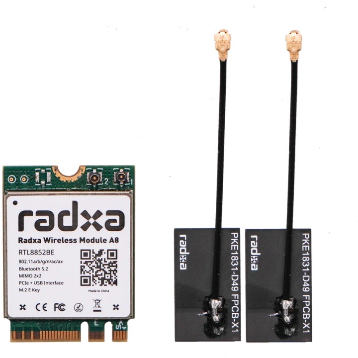 ALLNET Radxa zbh. M.2 WiFi 6 and BT5.2 Wireless Module A8