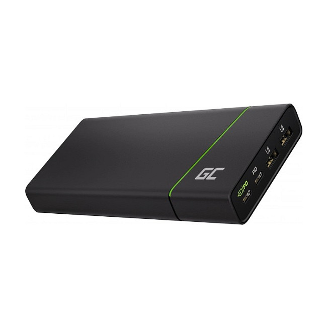 Powerbank Green Cell PowerPlay Ultra 2xUSB 2xUSB-C Power Delivery 26800mAh 128W Black