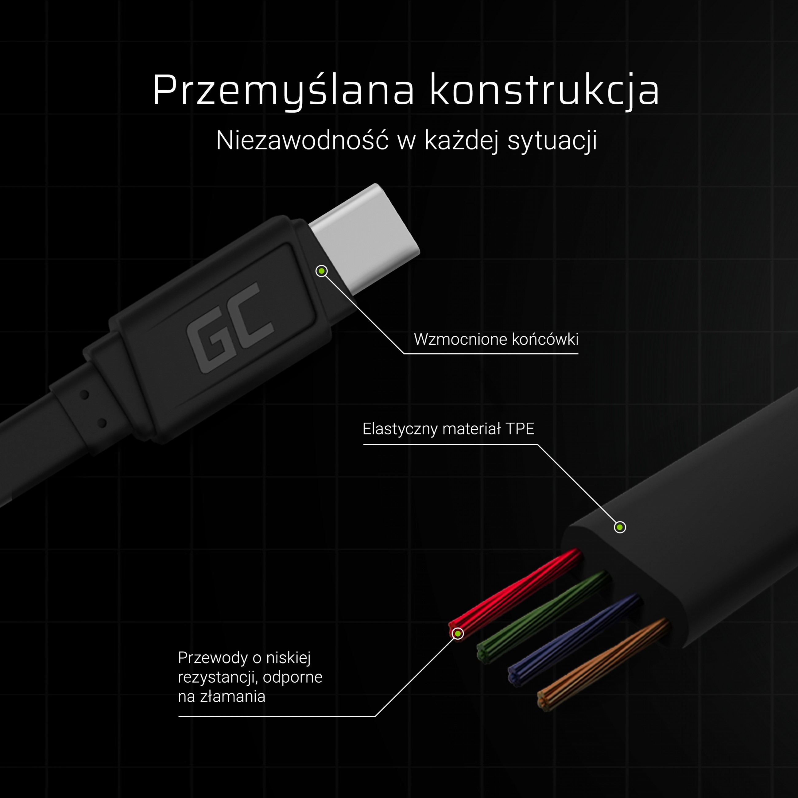 Green Cell KABGC03, USB USB C, Green Cell KABGC03 USB KABGC03 (BILD3)