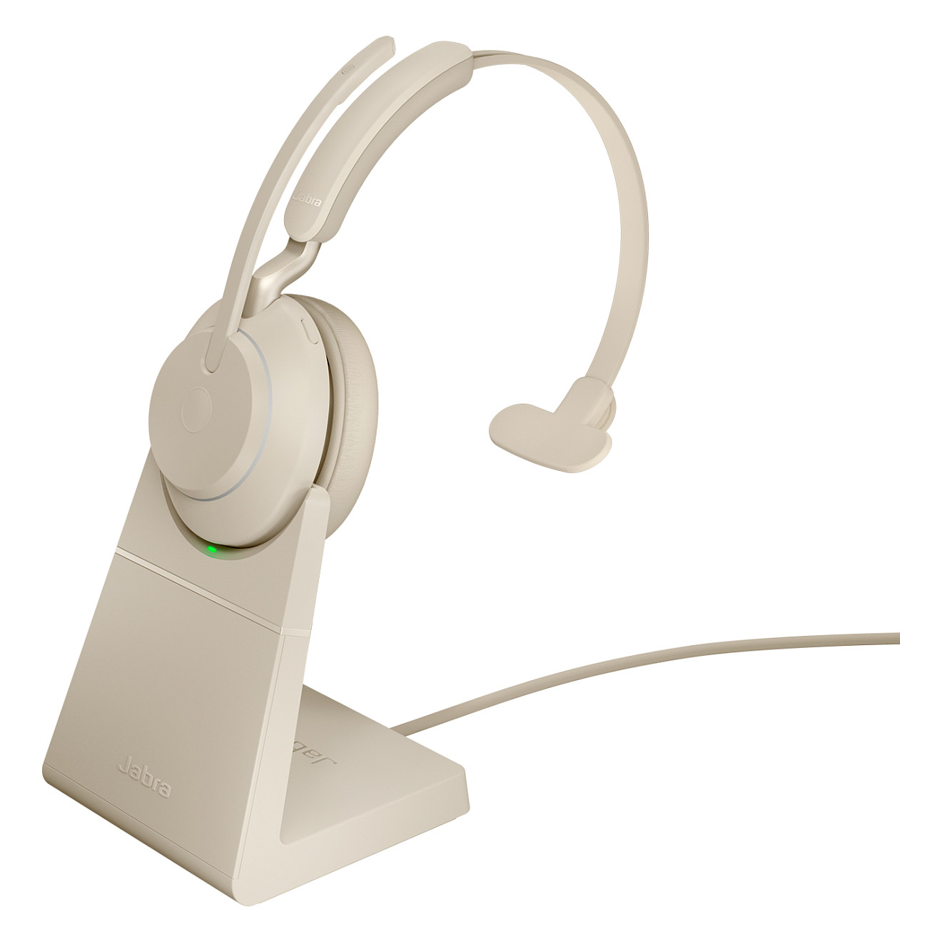 Jabra Evolve2 65 Mono UC + Ladestation + Link 380c, beige
