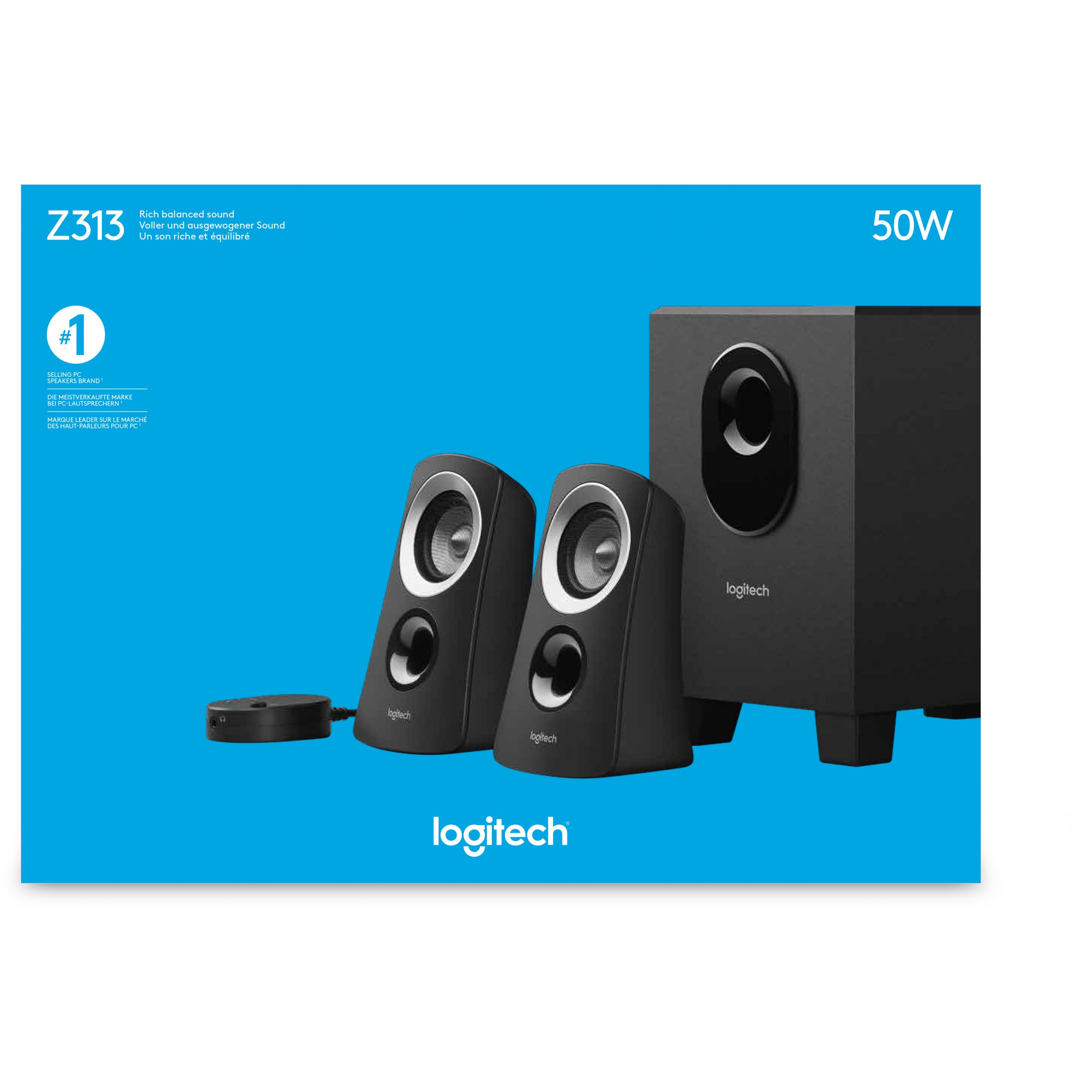Logitech 980-000413, Soundsysteme, Logitech Z313 speaker  (BILD5)