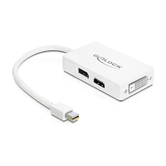 DeLOCK 0.16m DisplayPort/VGA + HDMI + DVI Display
