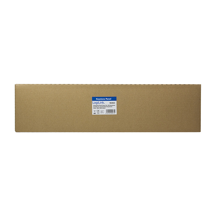 Patchpannel Keystone 1U. 48 Ports. unshielded. black LogiLink