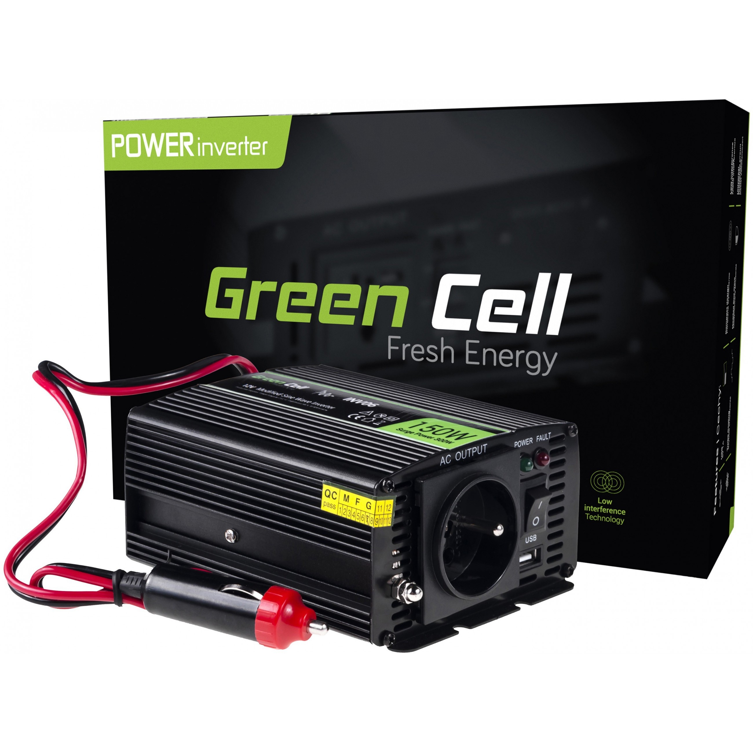 Green Cell INV06 power adapter/inverter