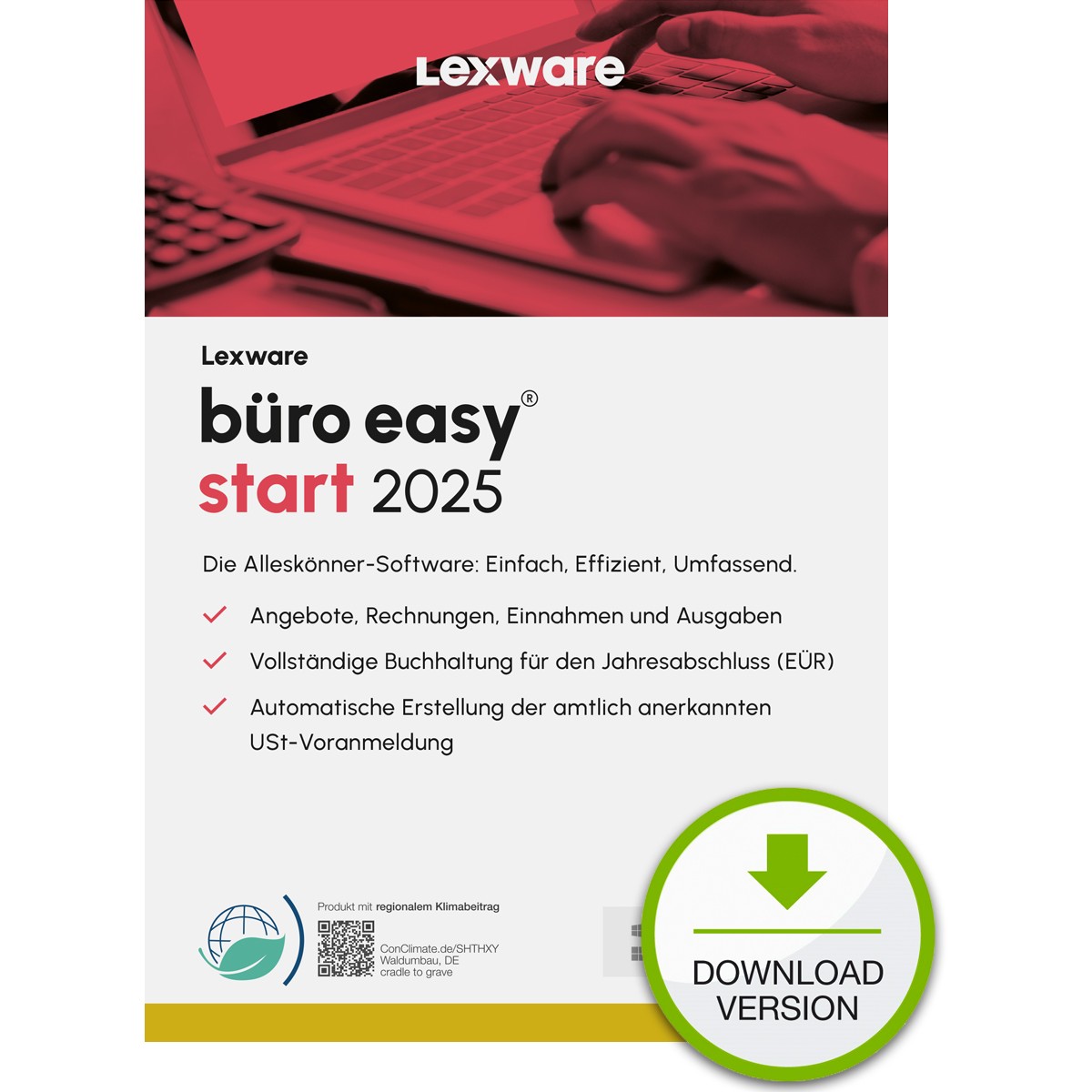 Lexware Büro Easy Start 2025 - 1 Device. ABO - ESD -DownloadESD - 00978-2033